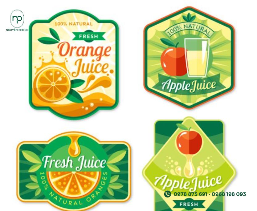 Mẫu logo nước ép trái cây